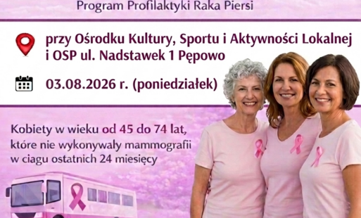 Zdjęcie do Bezpłatne badania mammograficzne
