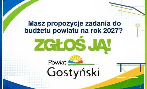 Zdjęcie do Masz propozycję zadania do budżetu powiatu na rok 2027? Zgłoś ją!