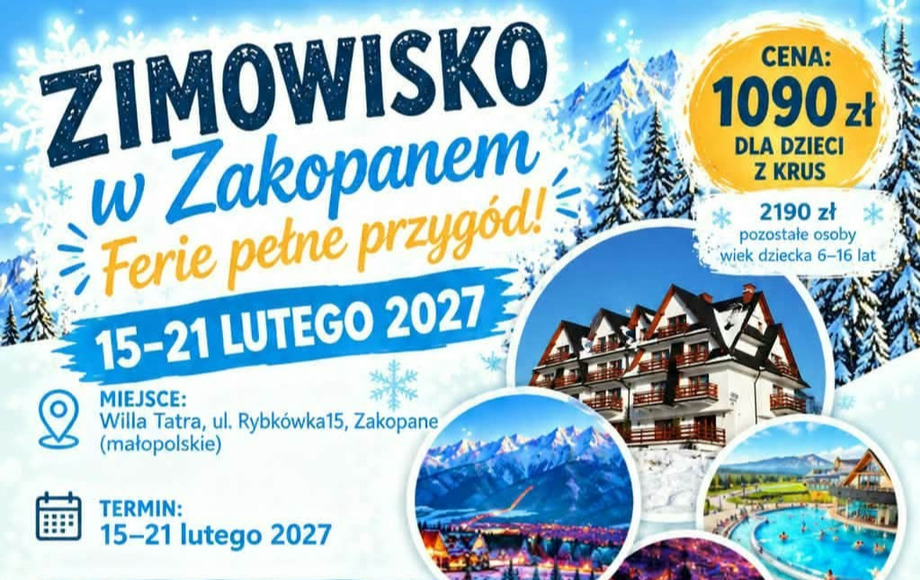 Dofinansowane zimowiska dla dzieci rolników w Zakopanem