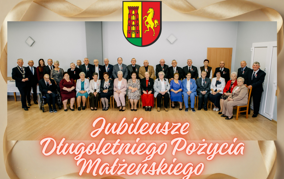 Uroczyste wręczenie medali za długoletnie pożycie małżeńskie w gminie Pępowo