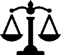 Waga - symbol zawodu prawnika